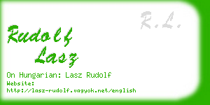 rudolf lasz business card